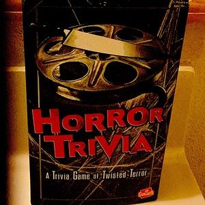 Horror trivia a trivia game of twisted terror.